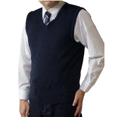 無地 メンズニット ベスト コン S寸 15200_装飾品・工芸品 男性・メンズ 洋服 _【1219559】