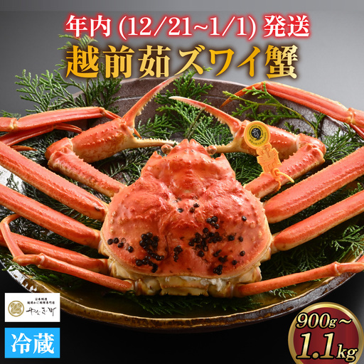 [先行予約][捌き済選択可][到着日指定可]蟹好きにおすすめ!老舗カニ専門店の「越前ずわいがに」大サイズ(900g〜1.1kg)[年内発送] [O-085022] / ズワイガニ ズワイガニ ズワイガニ