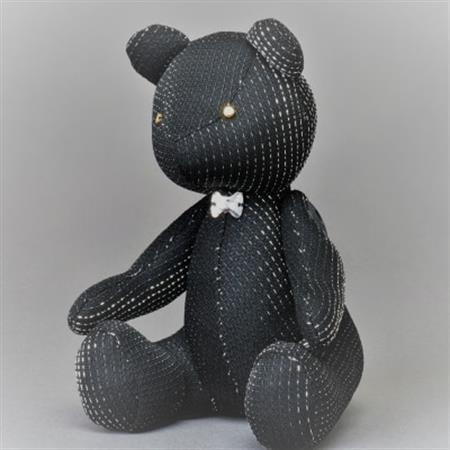 TRICOLUMで制作したテディベア「えんとくん　Originals」(シルバー)【1225058】