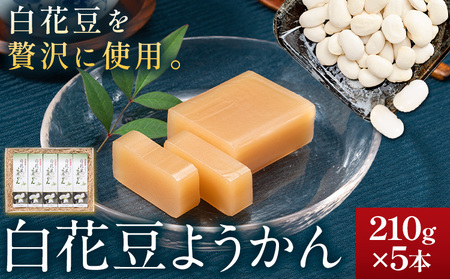 北海道産 白花豆ようかん JA浦幌町 十勝 特産 羊羹 和菓子 スイーツ 豆