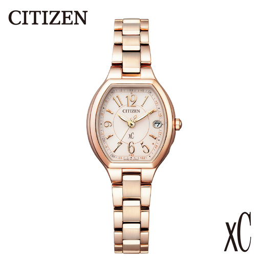 【CITIZEN】 クロスシー ES9365-54W 腕時計 レディース ピンクゴールド サクラ色 トノー型 光発電 エコ・ドライブ 防水 ステンレス サファイアガラス メーカー保証 新潟県 妙高市