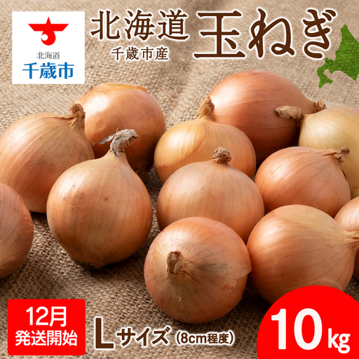 [先行予約]玉ねぎ 10kg Lサイズ 北海道 千歳市産 [假屋フードブリッジ]