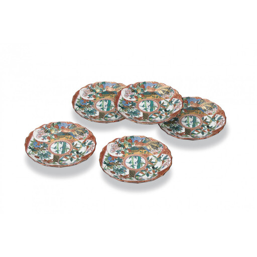 4.5号皿揃 庄三風 民芸品 工芸品 雑貨 食器 丸皿 お皿 プレート キッチン雑貨 キッチン用品