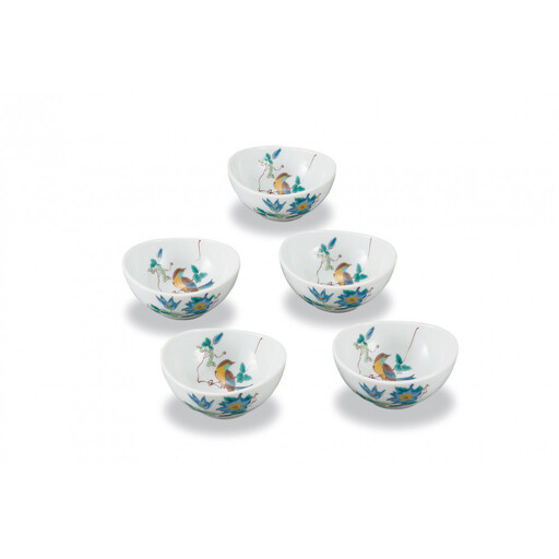 4号小鉢揃　花鳥 民芸品 工芸品 雑貨 食器 鉢皿 キッチン雑貨 キッチン用品