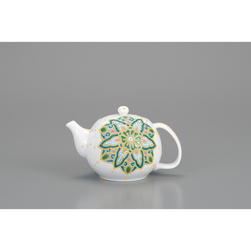 ポット急須　色絵華唐紋　相川志保 民芸品 工芸品 雑貨 ティーポット キッチン雑貨 キッチン用品