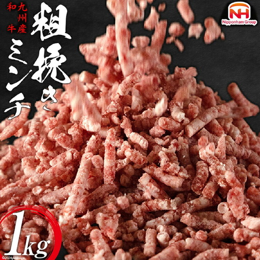 牛肉 和牛 九州産 あらびき 500g×2p 計1kg