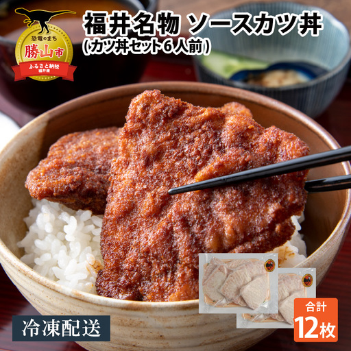 惣菜 ソースカツ丼セット 6人前  [A-037019]