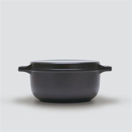 [ガス火専用]無水調理ができ、フタはフライパンになる アルミ鋳物鍋「味わい鍋」両手22cm 日本製