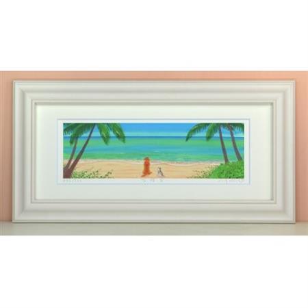 栗乃木ハルミ版画額装品「友情3」【1423312】