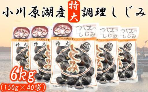＜東北町小川原湖産＞特大調理しじみ　150g×40パック　【02408-0003】