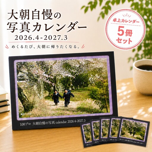 大朝を応援！大朝自慢の写真カレンダー 2026年度 卓上カレンダー 5冊セット 4月始まり_HY027_004