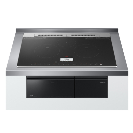 【IHクッキングヒーター】3口IH鉄・ステンレス対応 HT-N8AKTWF(K)トッププレート幅75cm[ビルトインからビルトインのみの工事]【 日立 家電 茨城県 日立市 】