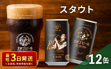 最短3日発送 地ビール スタウト 12本 セット 地ビール