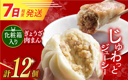 [お中元対象]7日発送)[化粧箱]長崎ぎょうざ&三代目肉まん[EAB072] 岩崎本舗 肉まん