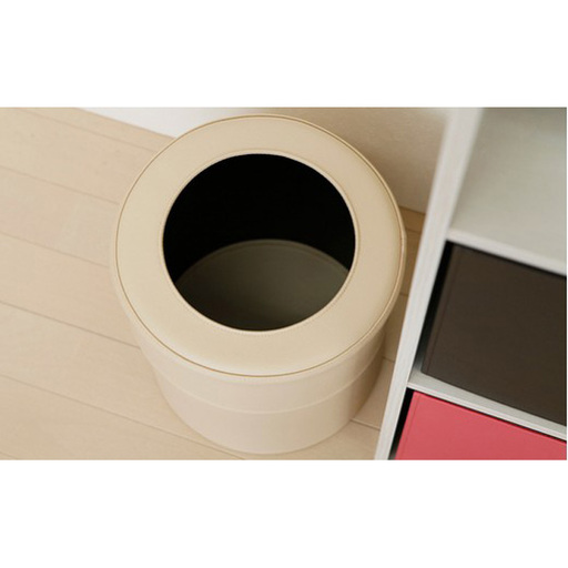 ゴミ箱 PVCレザーごみ箱「pinoco」 Mサイズ(オレンジ) / ゴミ箱 おしゃれ 蓋付き キッチン スリム インテリア 北欧 モダン 無地 12リットル ダストボックス シンプル リビング 洗面所 ワンタッチ 掃除しやすい 新生活 一人暮らし 引っ越し 引越し 千葉県 No.249-12