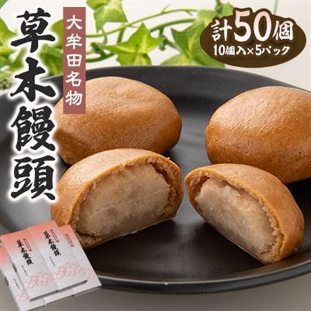大牟田名物　江口栄商店　草木饅頭　50個入_菓子・スイーツ 饅頭  まんじゅう マンジュウ_【1487650】
