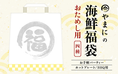 [海鮮福袋]お試し 海鮮BBQセット 特製タレ付き [A-4359]