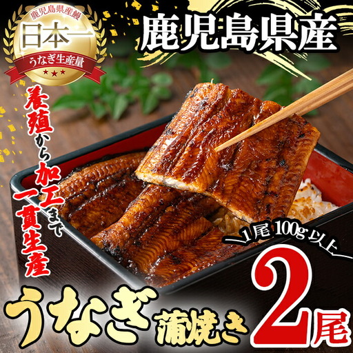 桜林養鰻のうなぎ蒲焼 計200g以上(100g以上×2尾) 鰻 うなぎ ウナギ うなぎ  蒲焼き かばやき 国産 九州産 鹿児島県産 冷凍 真空パック 簡単 うな丼 うな重 ひつまぶし 惣菜 おかず a3-195