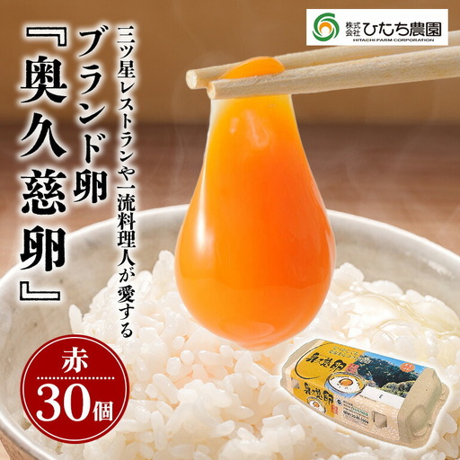 奥久慈卵(赤)30個 ブランド 玉子 タマゴ [卵][ho1312]