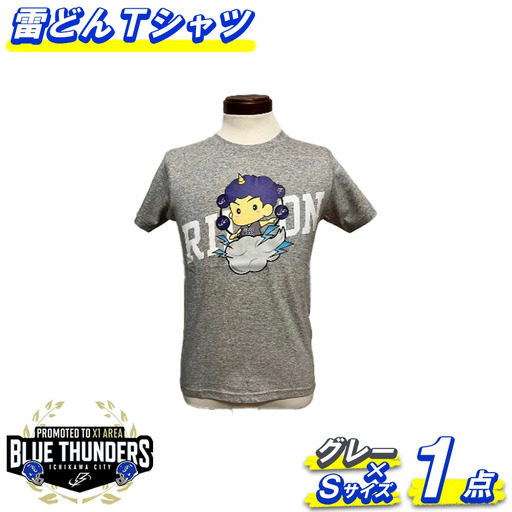 ブルーサンダース 雷どんTシャツ＜カラー：グレー／サイズ：S＞　【12203-0208】