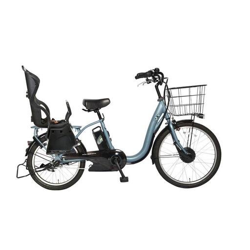 【100％完成納品】PELTECH（ペルテック）後チャイルドシート付子供乗せ適用電動アシスト自転車 前24/後20内装3段 TDH-408L-CH【ブルー】 自転車