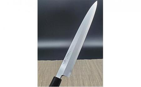 山脇刃物製作所「白二鋼」柳刃240mm 紫檀丸柄