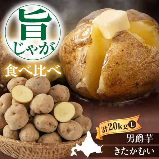  【先行予約】食べ比べセット 20kg  [AJAK015] じゃがいも