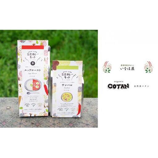 いなほ屋 × cotan 菜食 カレー キット2種 中級編（エッグロースト＆サンバル） | カレー