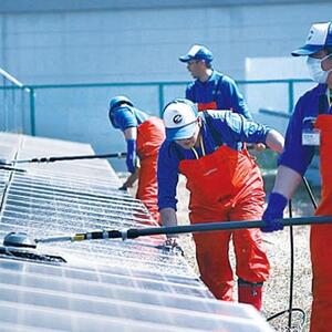 太陽光パネル 洗浄 岡山 500枚 1セット メンテナンス 掃除 発電効率アップ