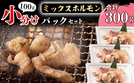 [30営業日以内配送][ お試しにちょうどいい]焼肉店でも人気の国産牛ホルモンMIXが100g×3パック!