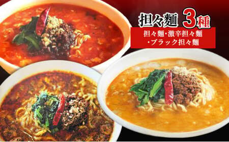 担々麺3種（担々麺・激辛担々麺・ブラック担々麺） ラーメン 麺類 食べ比べ セット  FAD-1346