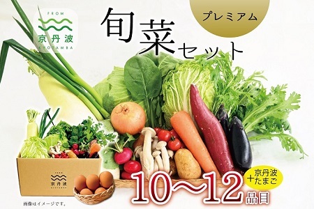 ≪卵付き≫ [京丹波野菜セット]京丹波 旬菜セット プレミアム 10〜12品目 [野菜詰め合わせ 京野菜 ] [015KK003]