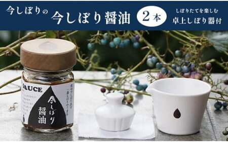 無添加 醤油2本と卓上しぼり器セット / 調味料 醤油 ギフト 綾部市 / 株式会社今しぼり［BSCM011］
