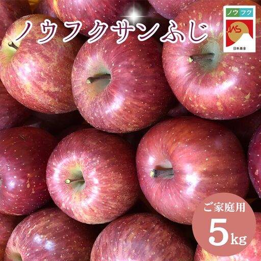ノウフクサンふじ 家庭用 約3kg / 2026年11月下旬〜12月下旬ごろ配送予定//長野県 南信州 松川町産 JAS認証 りんご リンゴ 林檎 ノウフク 農福連携 サンふじ ふじ 家庭用 自家用