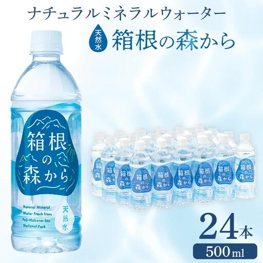 ナチュラルミネラルウォーター　箱根の森から　500ml×24本［ミネラル］