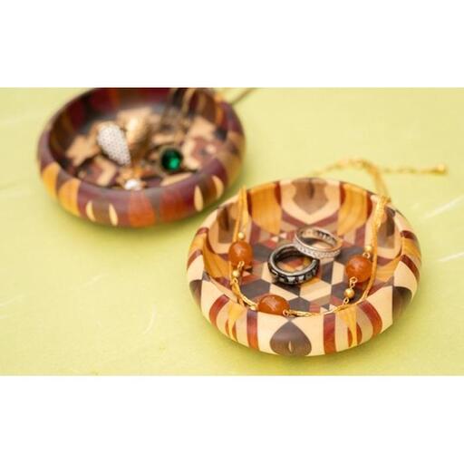 ≪箱根寄木細工≫アクセサリートレイ[工芸品工芸品]
