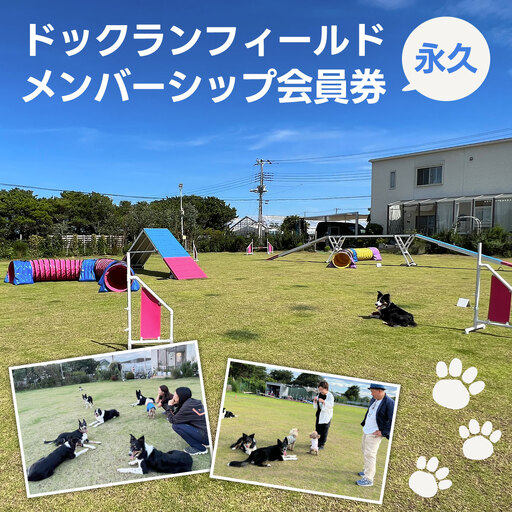 [永久]ドックランフィールド メンバーシップ会員券 ふるさと納税 ドッグスポーツ 利用券 チケット 犬 イヌ 千葉県 白子町 送料無料