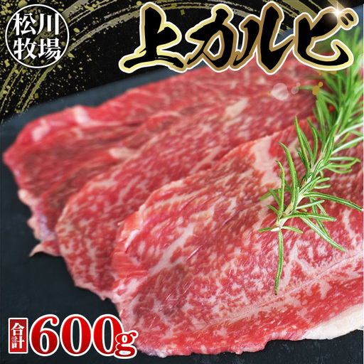 松川牧場のこだわり牛肉 上カルビ 600g サンカクバラ フランク ボンショウ トモサンカク カイノミ インサイドから部位はおまかせ （おまかせ2部位）松川牧場 No.139