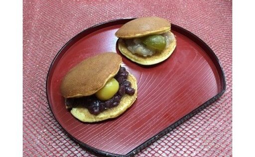 栗三笠と梅どらのセット(計28個入) 和菓子 取り寄せ どら焼き 人気のセット お供え物 スイーツ あんこ 職場 手土産 お土産 送料無料