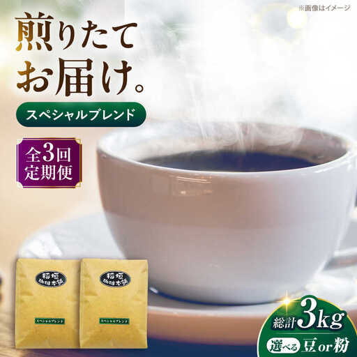 【全3回定期便】スペシャル ブレンド コーヒー 500g×2 ( 中煎り ) [VAS173] 珈琲 コーヒー 