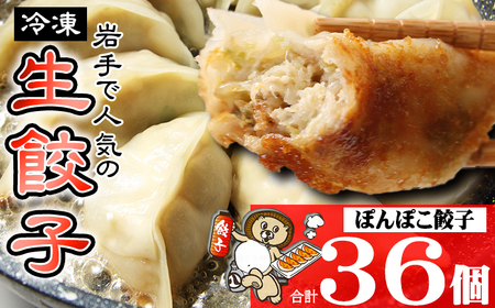 国産 冷凍 ぽんぽこ 生餃子 36個入 【生餃子専門店ぽんぽこ】 ぎょうざ 餃子 ギョーザ ギョウザ 惣菜 総菜 おかず 弁当 冷凍餃子 冷凍食品 冷食 自宅用 家庭用 仕送り お取り寄せ プレーン 詰め合わせ 詰合せ 詰め合せ 詰合わせ セット 人気 おすすめ