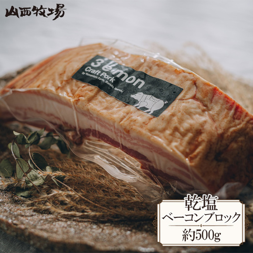 乾塩ベーコンブロック（約500g） No.712
