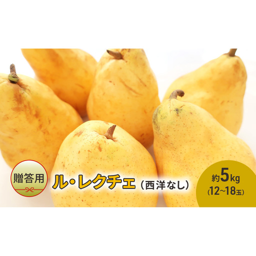 洋梨 長野 贈答用 ル・レクチェ 約5kg (12〜18玉) 西洋なし 産地直送 ギフト プレゼント 贈答 贈答品 贈り物 蜜 フルーツ 果物 デザート おやつ 洋ナシ 秋 旬 長野県