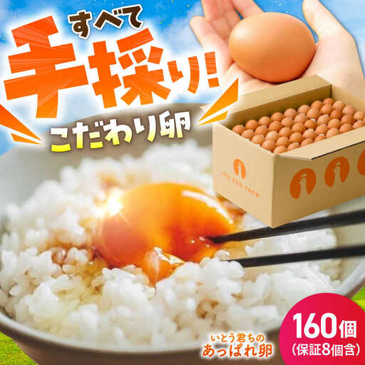あっぱれ卵 160個 /いとう養鶏場 [UAQ006] 卵 たまご 鶏卵