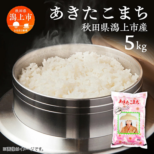[5営業日以内発送]令和7年産 潟上市産あきたこまち(精米)5kg(5kg×1)[鐙惣米穀店]