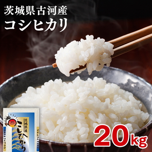 【新米】令和8年産 古河市産 コシヒカリ 20kg（5kg×4袋）｜米※2026年9月～発送 _DP24