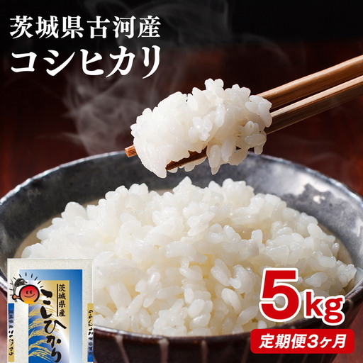 【定期便 3か月】【新米】令和8年産 古河市産コシヒカリ 5kg｜米 ※2026年9月～発送 _DP34