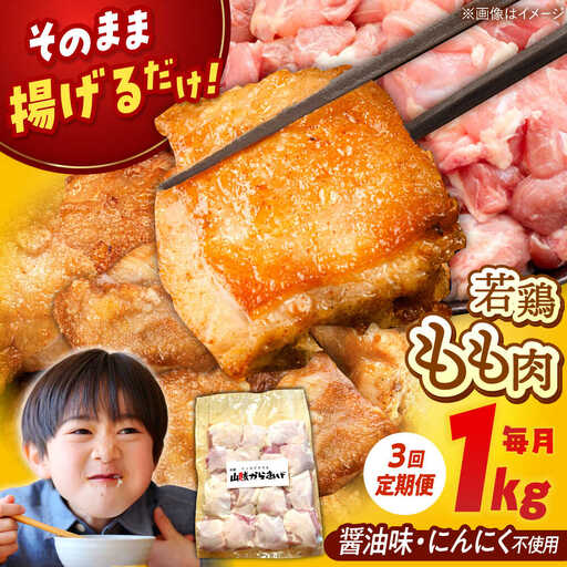 【全3回定期便】山賊からあげ（ 骨なし ）1kg 桂川町/山賊からあげ桂川店 [ADAP003] 唐揚げ 骨なし唐揚げ 山賊唐揚げ からあげ