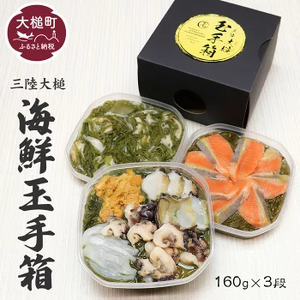 [ご贈答]三陸 玉手箱 計480g前後 (160g前後×3段)