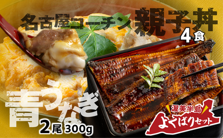 青うなぎ&名古屋コーチン親子丼 よくばりセット うなぎ